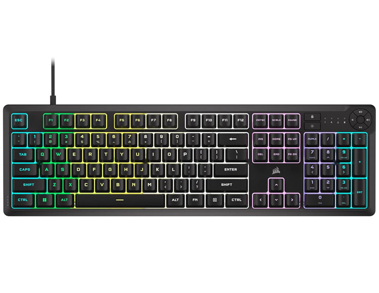 Milwaukee PC - CORSAIR K55 CORE Gaming KB - Extended KB, 1000Hz, RGB, iQUE