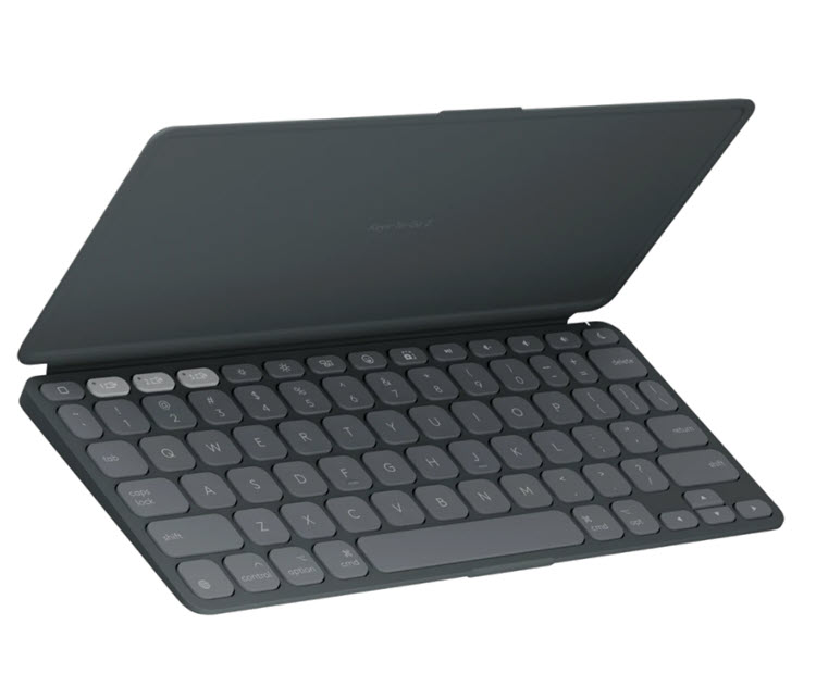 Milwaukee PC - Logitech Keys-To-Go 2  - BT, Scissor Keys, Logi Options+, w/Cover, Graphite