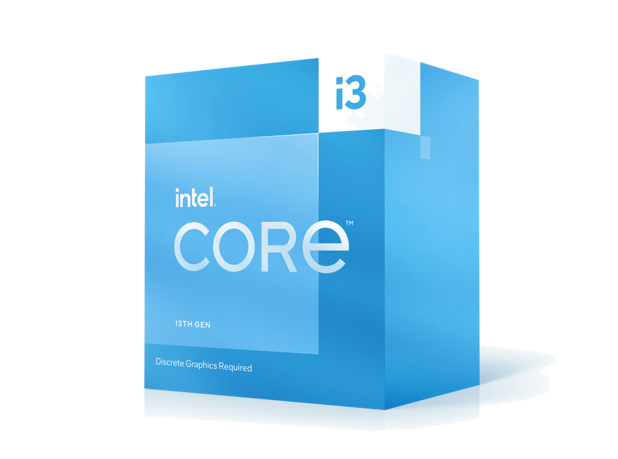 Milwaukee PC - Intel Core i3-13100F Processor - s1700, 3.40GHz/4.50GHz, 4pc/0ec/8t, No GFx, Tray