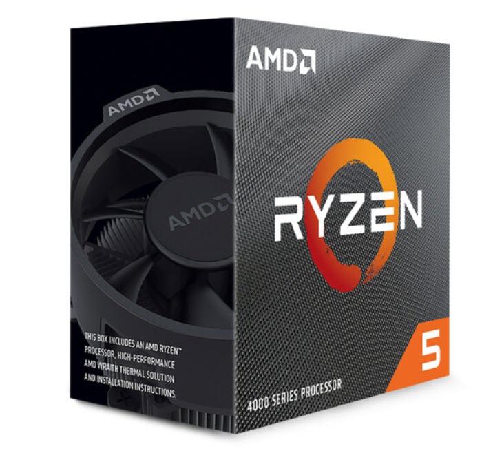 Milwaukee PC - AMD Ryzen 5 4500 Processor - AM4, 3.6/4.1GHz, 6c12t, 65W, w/Wraith Stealth cooler