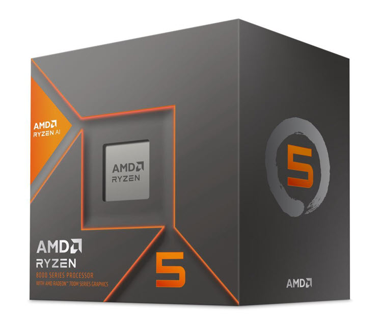 Milwaukee PC - AMD Ryzen 5 8600G - AM5, 4.3/5.0GHz, 6c/12t, Radeon 760M Gfx, 65W, Unlocked, Wraith Stealth Cooler