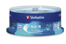 Milwaukee PC - Verbatim BD-R 25GB 6X with Branded Surface - 25pk Spindle
