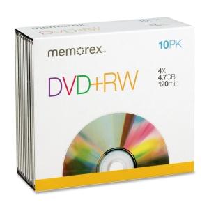 Milwaukee PC - DVD+RW 4.7GB 10 Pack Slim 4x