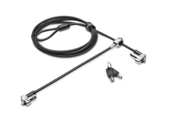 Milwaukee PC - Kensington N17 Keyed Dual Head Laptop Lock for Dell® Devices - Custom Keyed w/6ft Cable - TAA