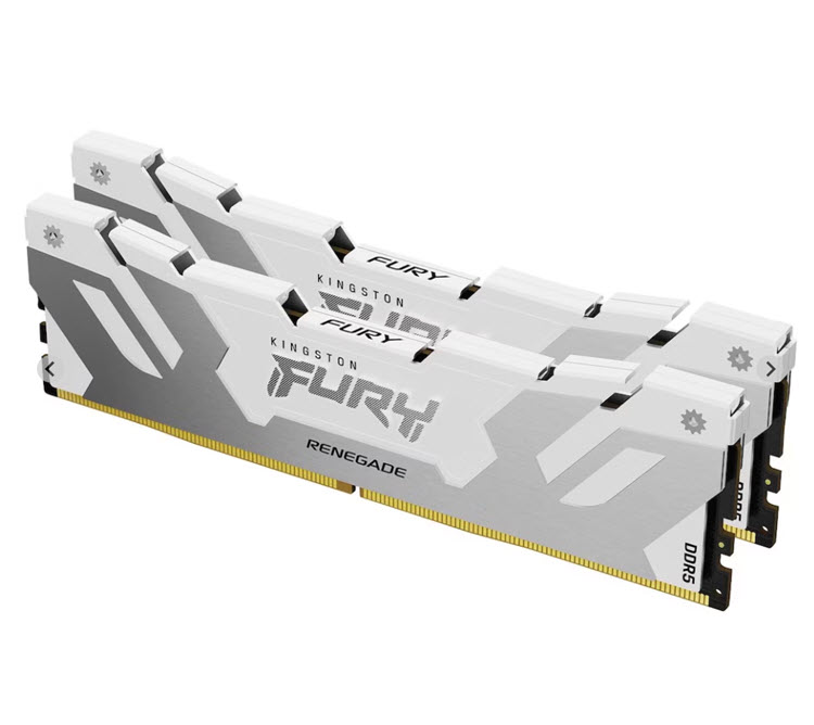 Milwaukee PC - Kingston FURY Renegade 32GB Kit (2x16GB), DDR5-7600MHz, CL38, 1Rx8, XMP 3.0, White/Silver