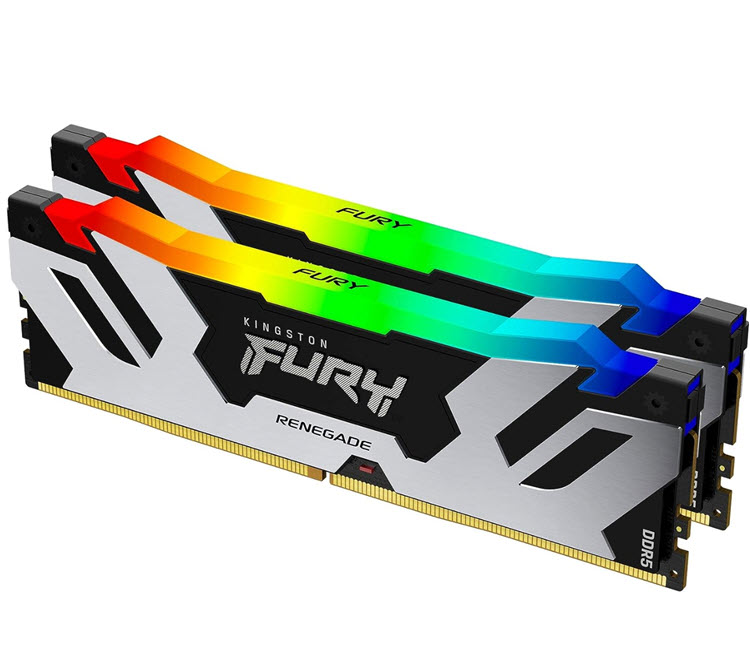 Milwaukee PC - Kingston FURY Renegade RGB 32GB Kit (2x16GB), DDR5-8000MHz, CL38, 1Rx8, XMP 3.0, Black/Silver