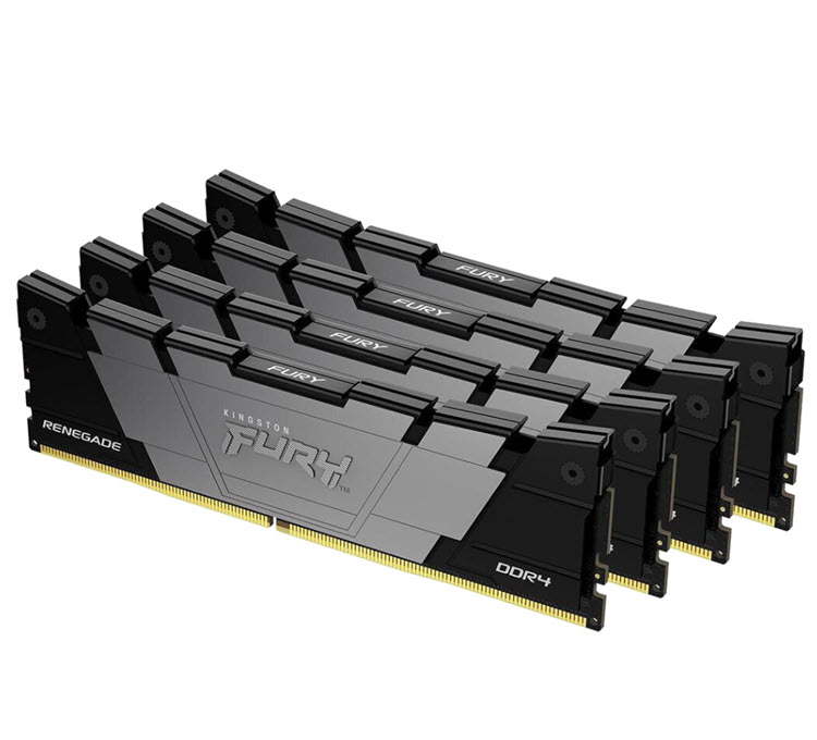 Milwaukee PC - Kingston FURY Renegade 128GB Kit(4x32GB) DDR4-3600MHz, CL18, 2Rx8, Black