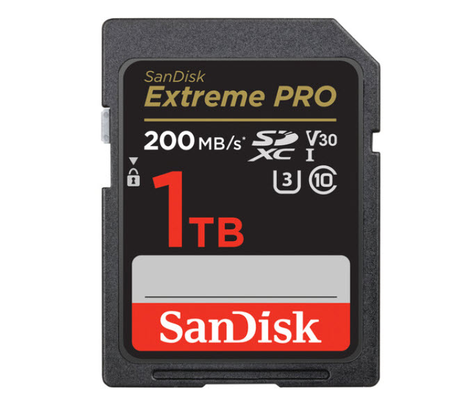 Milwaukee PC - SanDisk 1TB Extreme PRO UHS-I SDXC Memory Card - R/W 200MB/s-140MB/s