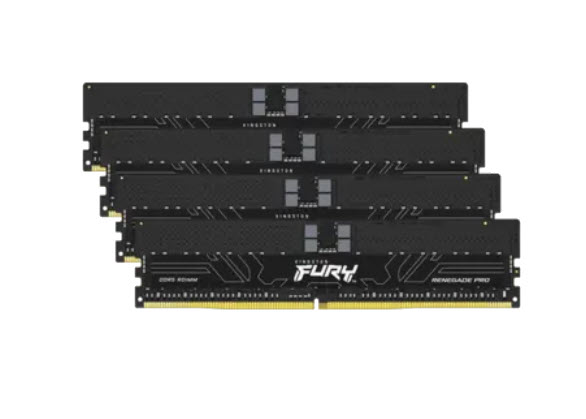Milwaukee PC - Kingston FURY Renegade Pro 64GB Kit(4x 16GB) DDR5-6400MHz, 1Rx4, CL32, ECC, AMD EXPO, XMP 3.0