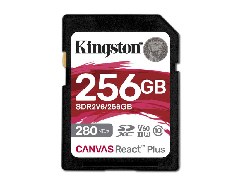 Milwaukee PC - Kingston 256GB Canvas React Plus SDXC - R/W- 280-150MB/s, Class 10, UHS-II, U3, V60