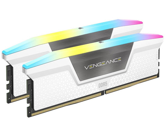 Milwaukee PC - CORSAIR VENGEANCE RGB (White)64GB Kit(2x32GB), DDR56000, CL30, XMP 