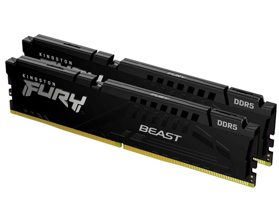 Milwaukee PC - Kingston FURY Beast(Black) DDR5-6400MT/s, 32GB Kit(2x16GB), CL32, 1Rx8, AMD EXPO, Intel XMP