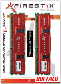 Milwaukee PC - 2GB Kit (2x1GB)  Buffalo FireStix DDR2-1000 PC2-8000 