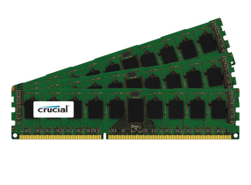 Milwaukee PC - Crucual 24GB Kit(8GBx3) DDR3 PC3-14900 • CL=13 • Dual Ranked • x8 based • Registered • ECC • DDR3-1866 • 1.5V • 1024Meg x 72