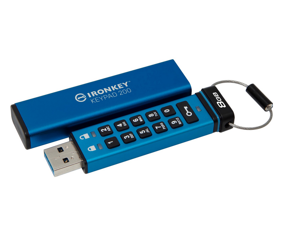 Milwaukee PC - 8GB IronKey Keypad 200, FIPS 140-3 Level 3 AES-256 Encrypted