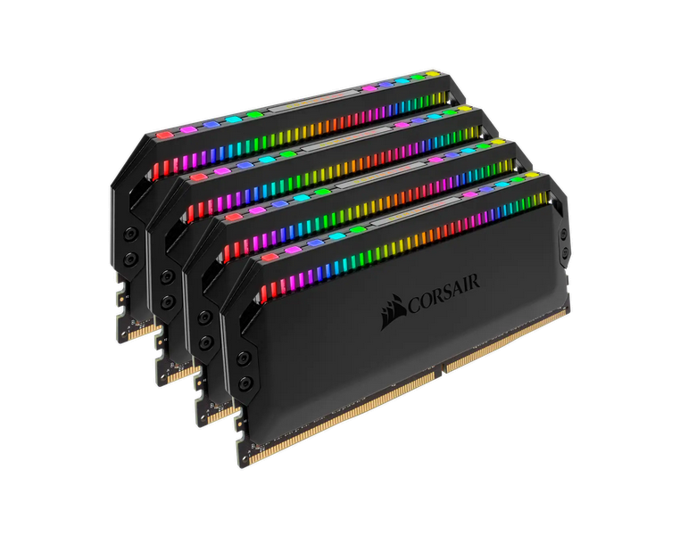Milwaukee PC - Corsair Dominator Platinum RGB 128GB (4x32GB) DDR4 3200 (PC4-25600) C16 1.35V Desktop Memory - Black