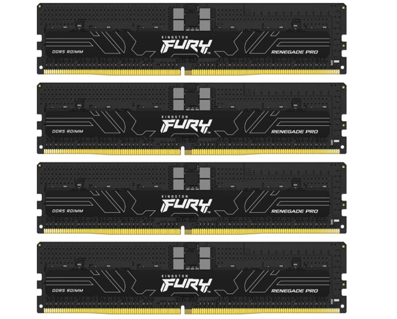 Milwaukee PC - Kingston Fury Renegade Pro 128G Kit(4x32GB), DDR5-4800MHz, ECC, Registered, Intel XMP 3.0,  DIMM