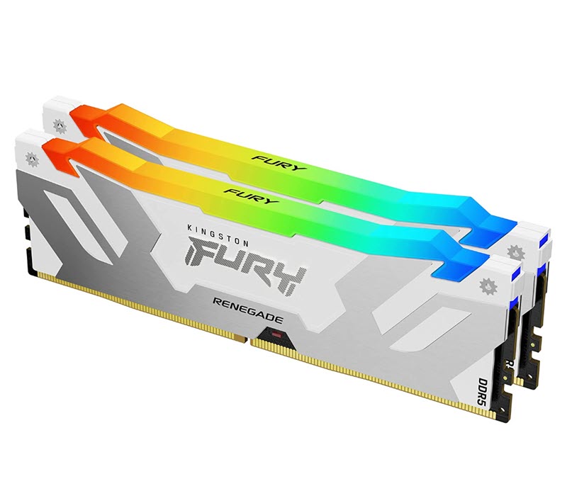 Milwaukee PC - Kingston FURY Renegade  RGB 32GB Kit (2x16GB), DDR5-7200MHz, Intel XMP 3.0, DIMM,  White