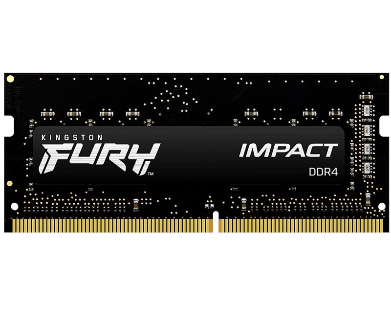 Milwaukee PC - Kingston FURY Impact -  16GB,  DDR4-3200MHz, XMP 2.0, SODIMM, Black