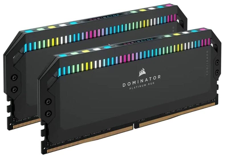 Milwaukee PC - CORSAIR DOMINATOR® PLATINUM RGB 64GB (2x32GB) DDR5-6600MHz C32 Memory Kit — Black