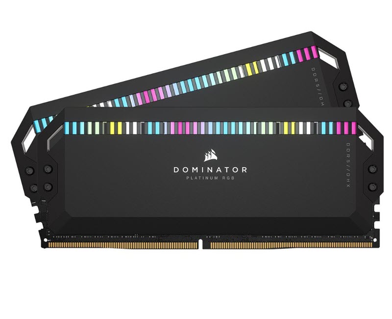 Milwaukee PC - CORSAIR DOMINATOR® PLATINUM RGB 64GB (2x32GB) DDR5-6400MHz C32 Memory Kit — Black