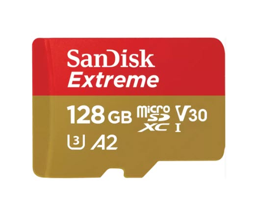 Milwaukee PC - SanDisk 128GB Extreme MicroSDXC UHS-I Memory Card - Up to 190MB/s, C10, U3, V30, 4K, 5K, A2