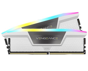 Milwaukee PC - CORSAIR Vengeance RGB 64GB Kit (2 x 32GB) DDR5-5600MHz, XMP 3.0, White