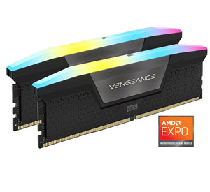 Milwaukee PC - CORSAIR Vengeance RGB 48GB Kit (2 x 24GB) DDR5-6000MHz, AMD EXPO, Grey