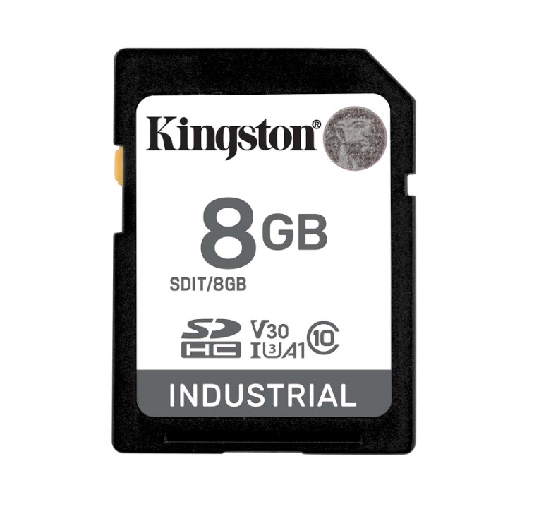 Milwaukee PC - Kingston 8GB Industrial UHS-I SDHC Memory Card - R/W 100MB/s - 30MB/s
