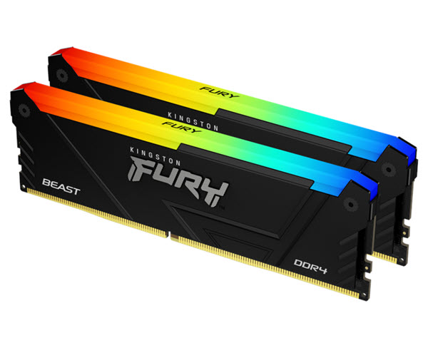 Milwaukee PC - Kingston FURY BEAST RGB - 16GB Kit (2x8GB) DDR4-2666MHz, CL16, XMP 2.0