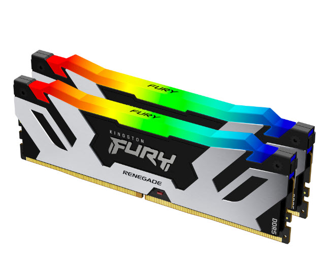 Milwaukee PC - Kingston FURY Renegade 32GB Kit (2x16GB), DDR5-7600MHz, CL38, 1Rx8, XMP 3.0, RGB, Black/Silver