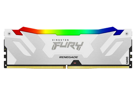 Milwaukee PC - Kingston FURY Renegade 16GB, DDR5-7600MHz, CL38, 1Rx8, XMP 3.0, RGB, White/Silver