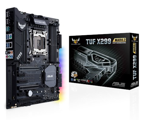 Milwaukee PC - ASUS TUF X299 Mark 2 - ATX, s2066, X299 Chipset, 8xDDR4, 2xM.2, USB3.1