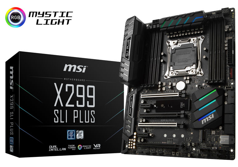 Milwaukee PC - MSI X299 SLI Plus, Intel X-Series, ATX