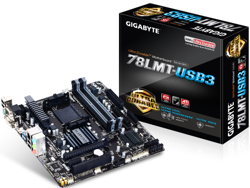 Milwaukee PC - Used Gigabyte GA-78LMT-USB3 REV.6 Motherboard - MATX, AM3+ 