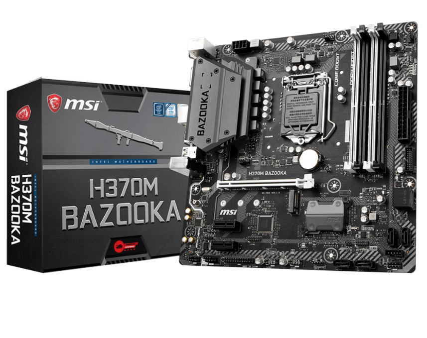 Milwaukee PC - MSI H370M Bazooka - m-ATX, s1151 8th Gen