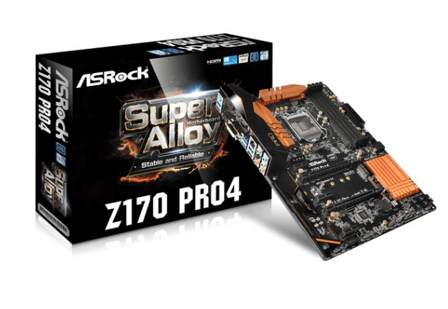 Milwaukee PC - Asrock Z170 Pro4 - ATX, s1151 (6th/7th gen), CrossFire support