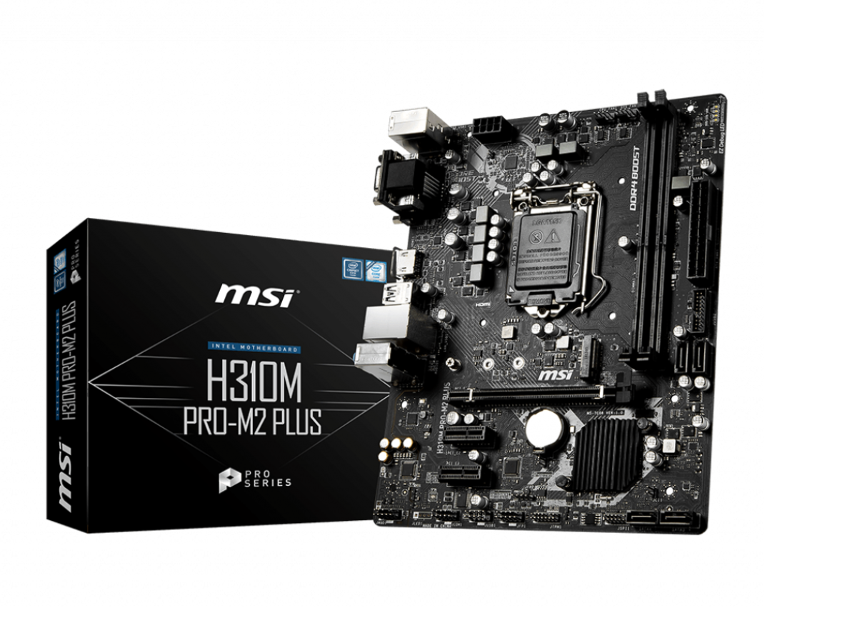 Milwaukee PC - MSI H310M PRO-M2 Plus m-ATX, s1151, 8th Gen, 300 Series