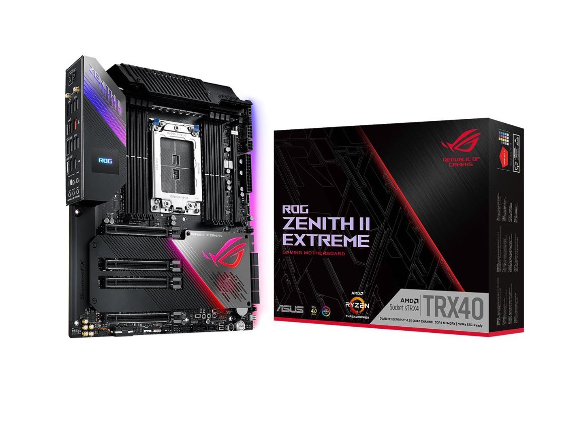 Milwaukee PC - Asus ROG ZENITH II Extreme - E-ATX, sTRX, 8xDDR4, 4xM.2, NVIDIA® 3-Way SLI, AMD 3-Way CrossFireX