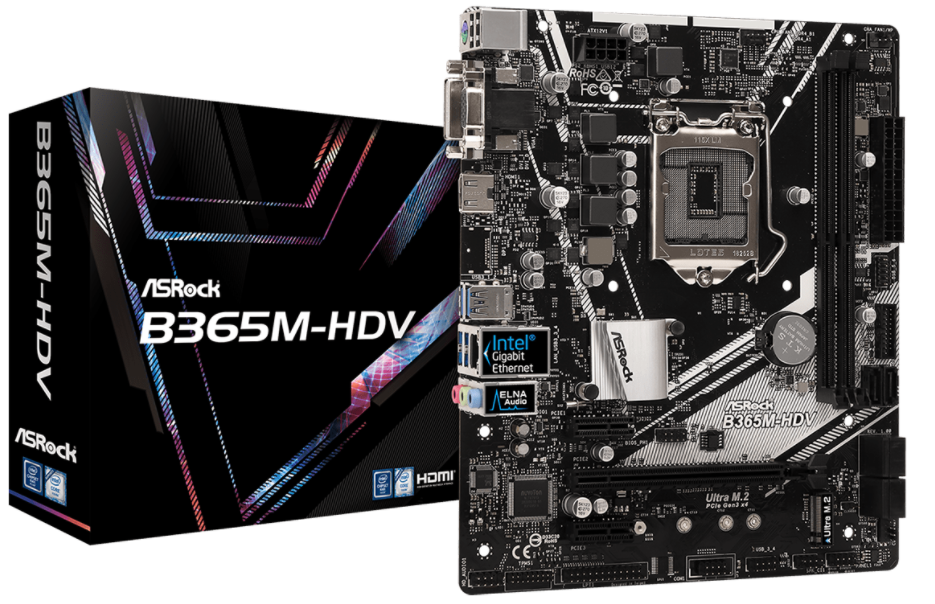 Milwaukee PC - ASRock B365M-HDV s1151, mATX, 2 x DDR4