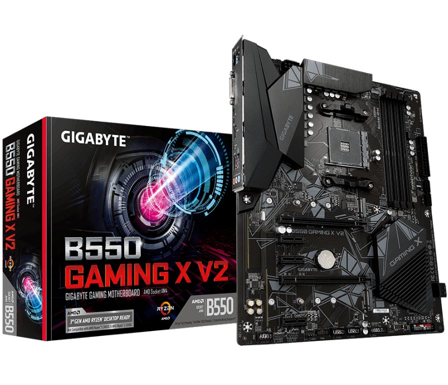 Milwaukee PC - Gigabyte B550 GAMING X V2, ATX, AM4, 4xDDR4, 2xM.2, 1xDVI-D 1xHDMI
