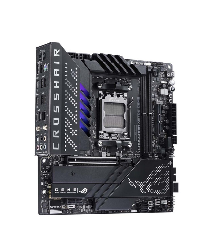 Milwaukee PC - Asus ROG CROSSHAIR X670E GENE, mATX, AM5, Ryzen 7000, Wi-Fi 6, DDR5 
