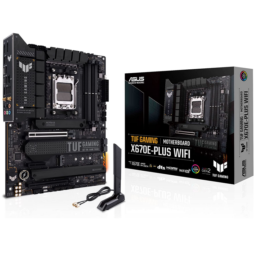 Milwaukee PC - ASUS TUF GAMING X670E-PLUS WIFI, Ryzen™ 7000, AM5, ATX, DDR5, DP, HDMI 