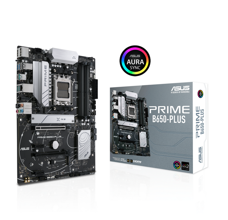 Milwaukee PC - Asus PRIME B650 PLUS-AM5, ATX,  4xDDR5, 2xM.2, 1xDP1.4, 1xHDMI2.1