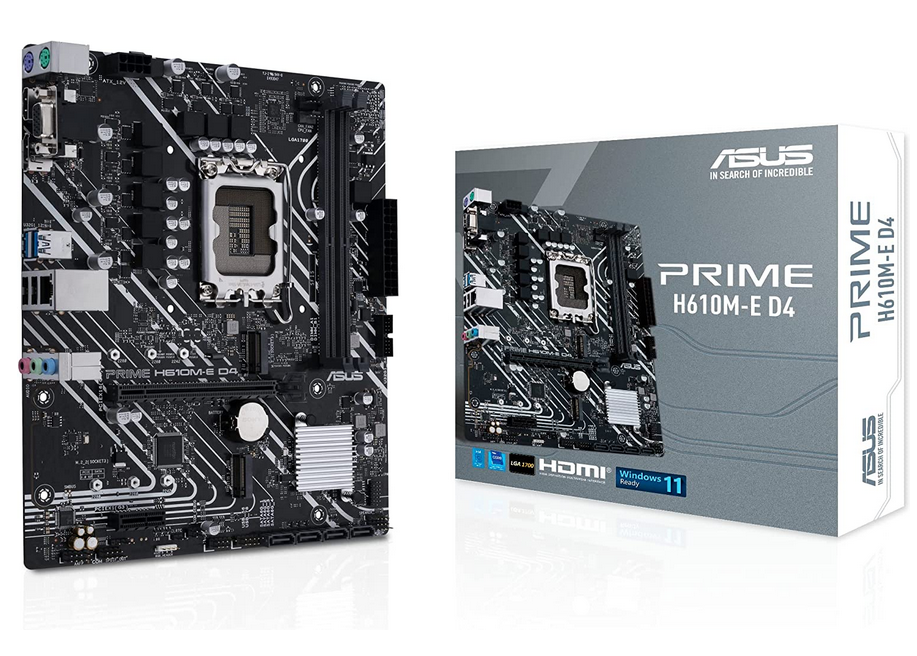 Milwaukee PC - ASUS PRIME H610M-E D4 - MATX, H610, s1700, 2xDDR4, 2xM.2, DP/HDMI/VGA