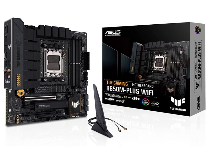 Milwaukee PC - Asus TUF GAMING B650M PLUS WIFI - mATX, AM5, 4xDDR5, EXPO, 2xM.2, 1xDP, 1xHDMI