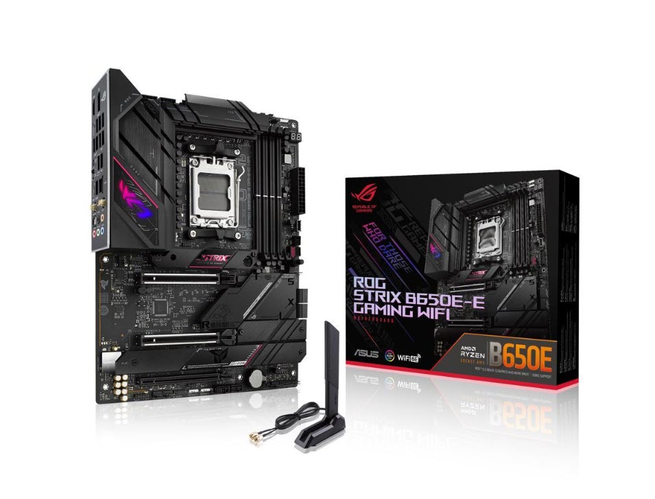 Milwaukee PC - Asus ROG STRIX B650E E GAMING WIFI - ATX, AM5, EXPO, 4xDDR5, 4xM.2, 1xDP, 1xHDMI, WiFi 6E, BT 5.2 
