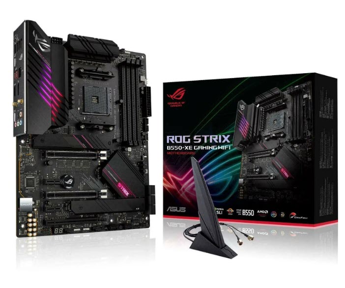 Milwaukee PC - Asus ROG STRIX B550-XE GAMING WIFI - ATX, AM4, AMD Gen 3, DDR4, 2xM.2, 1xHDMI, 1xDP, 2-Way SLI, 3-Way CrossFireX  