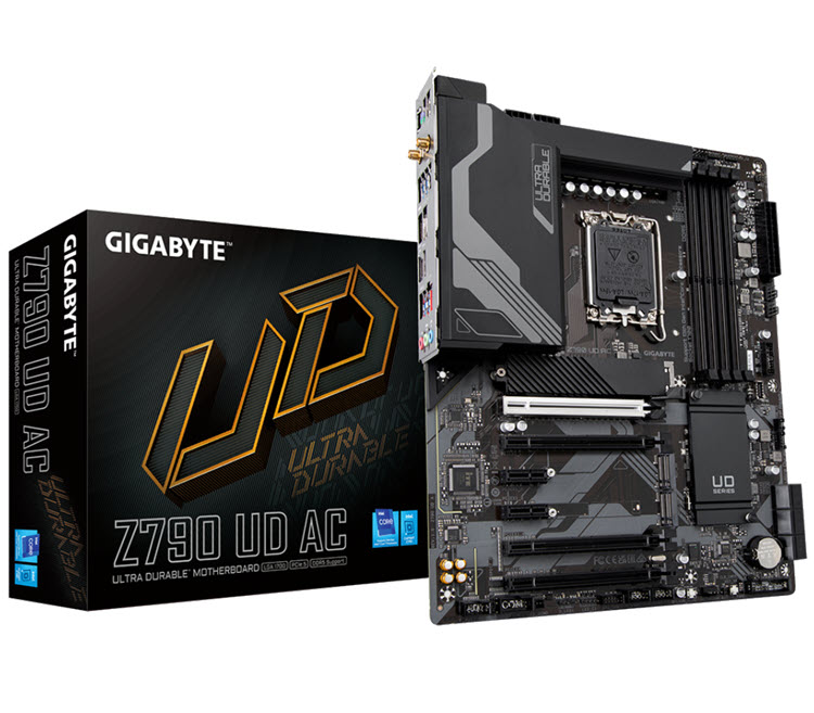 Milwaukee PC - GIGABYTE Z790 UD AC - ATX, s1700, Z790, 4xDDR5, 3xM.2, Wi-Fi, 2.5G, BT4.2, DP, HDMI, AMD CrossFire