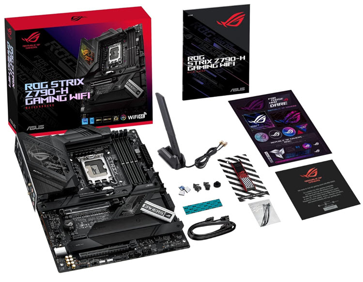 Milwaukee PC - Asus ROG STRIX Z790-H GAMING WIFI - ATX, Z790, s1700, PCIe5.0, 4xDDR5, 4xM.2, 4xSATA,2.5G,Wi-Fi 6E, 1xDP,1XHDMI,Aura Sync    